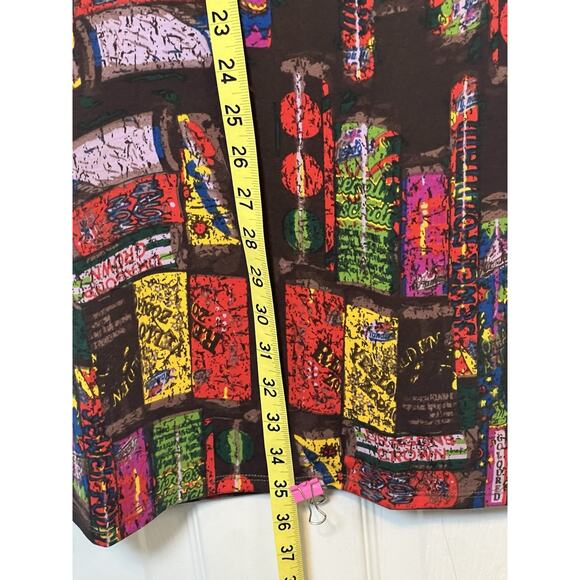 LulaRoe Julia Brown Dress In XS Geometric Pattern Bodycon Style Fast Shipping - Picture 6 of 10